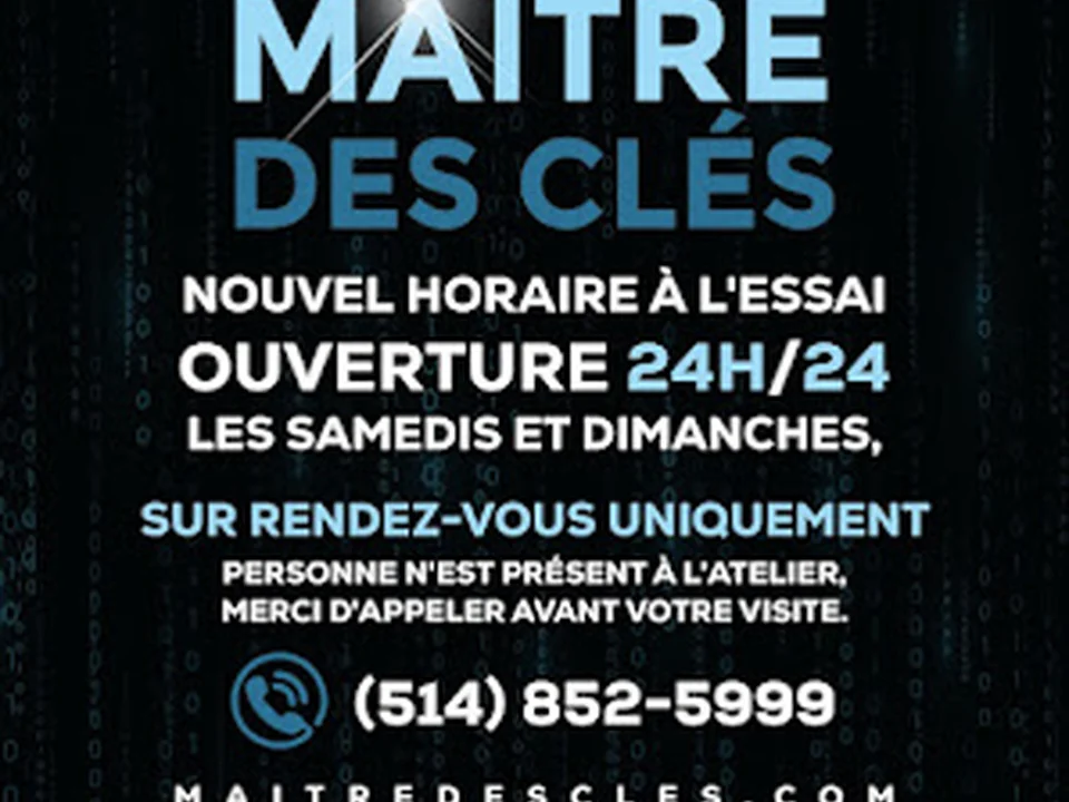 Maître Des Clés Serrurier Automobile, Montréal